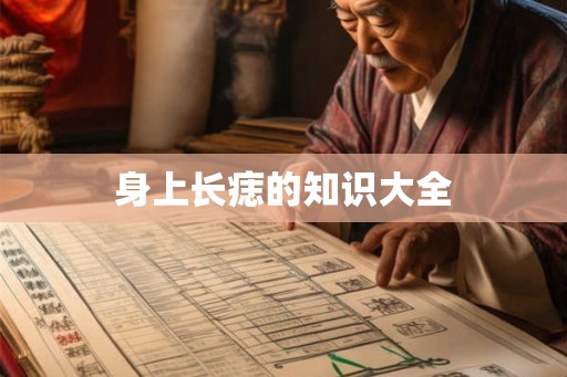 身上长痣的知识大全