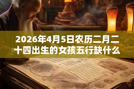 2026年4月5日农历二月二十四出生的女孩五行缺什么