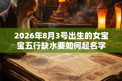 2026年8月3号出生的女宝宝五行缺水要如何起名字