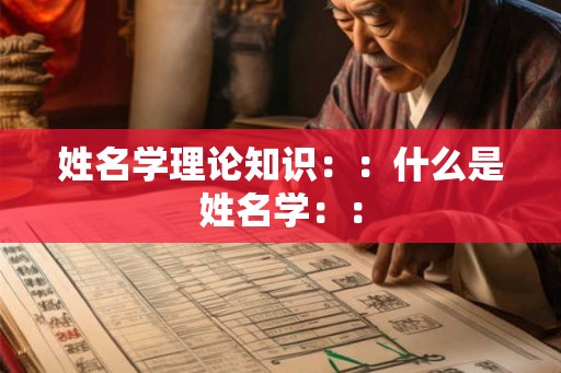 姓名学理论知识：：什么是姓名学：：