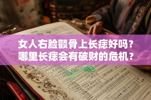 女人右脸颧骨上长痣好吗？哪里长痣会有破财的危机？