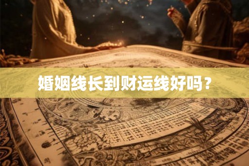 婚姻线长到财运线好吗？