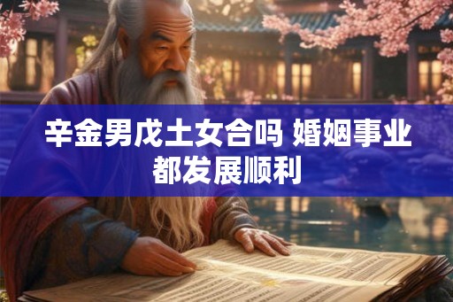 辛金男戊土女合吗 婚姻事业都发展顺利
