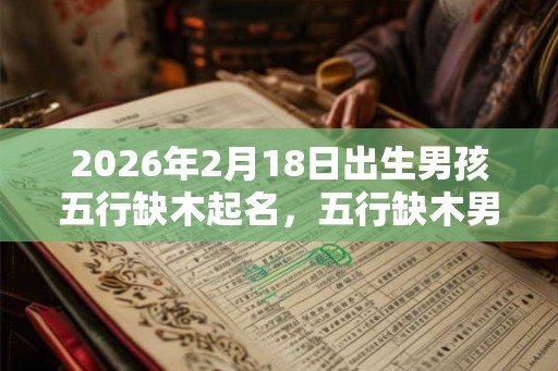 2026年2月18日出生男孩五行缺木起名，五行缺木男孩吉祥名字