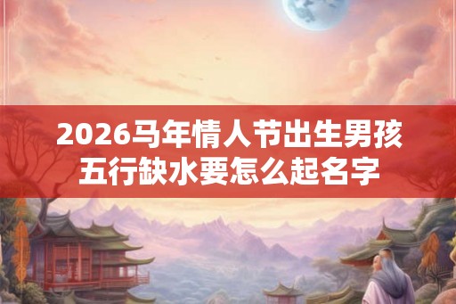 2026马年情人节出生男孩五行缺水要怎么起名字