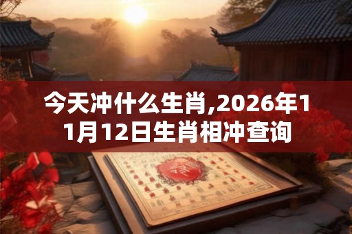 今天冲什么生肖,2026年11月12日生肖相冲查询