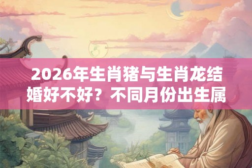 2026年生肖猪与生肖龙结婚好不好？不同月份出生属猪人的婚配对象
