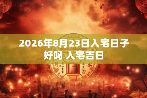 2026年8月23日入宅日子好吗 入宅吉日