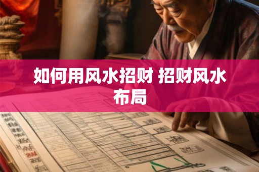 如何用风水招财 招财风水布局