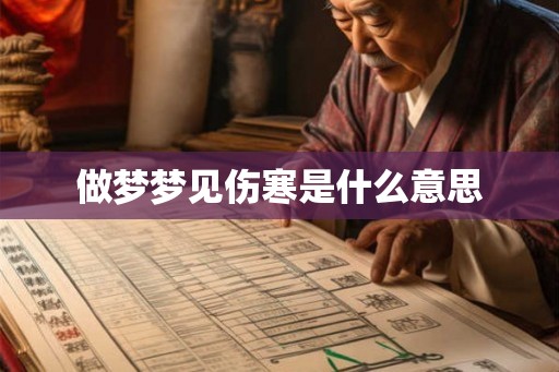 做梦梦见伤寒是什么意思