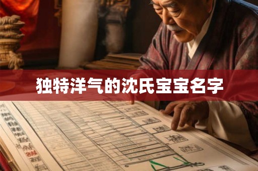 独特洋气的沈氏宝宝名字
