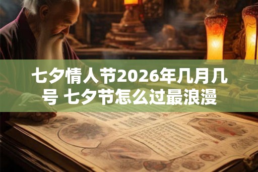 七夕情人节2026年几月几号 七夕节怎么过最浪漫