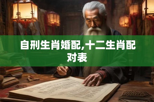 自刑生肖婚配,十二生肖配对表