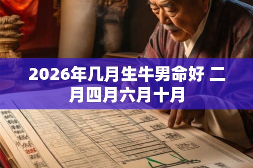2026年几月生牛男命好 二月四月六月十月
