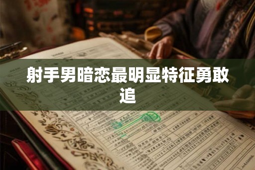 射手男暗恋最明显特征勇敢追