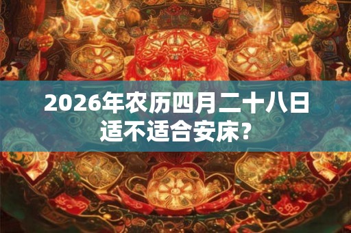 2026年农历四月二十八日适不适合安床？