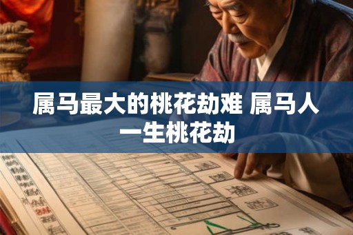 属马最大的桃花劫难 属马人一生桃花劫 属马最大的桃花劫难 属马人一生桃花劫