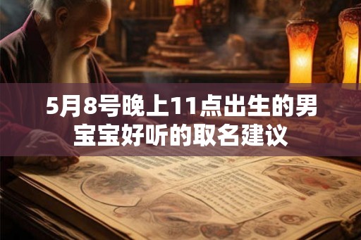 5月8号晚上11点出生的男宝宝好听的取名建议