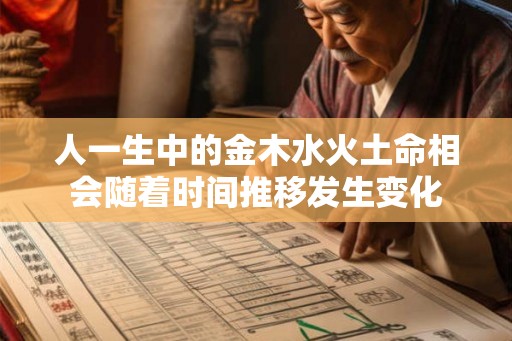人一生中的金木水火土命相会随着时间推移发生变化