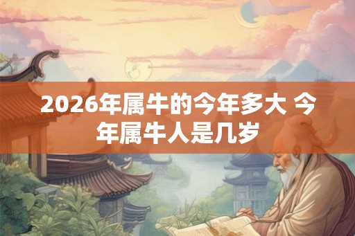 2026年属牛的今年多大 今年属牛人是几岁
