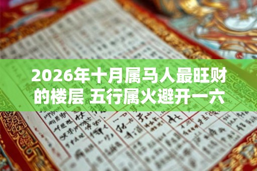 2026年十月属马人最旺财的楼层 五行属火避开一六