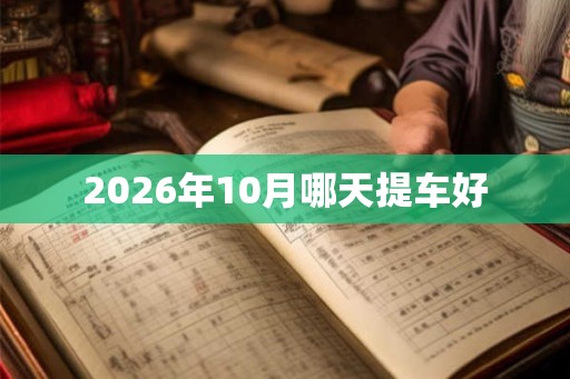 2026年10月哪天提车好