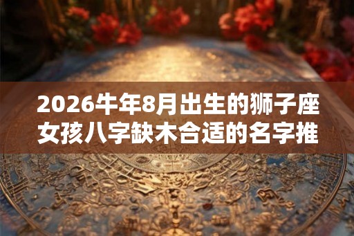 2026牛年8月出生的狮子座女孩八字缺木合适的名字推荐