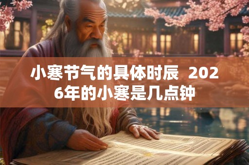 小寒节气的具体时辰  2026年的小寒是几点钟