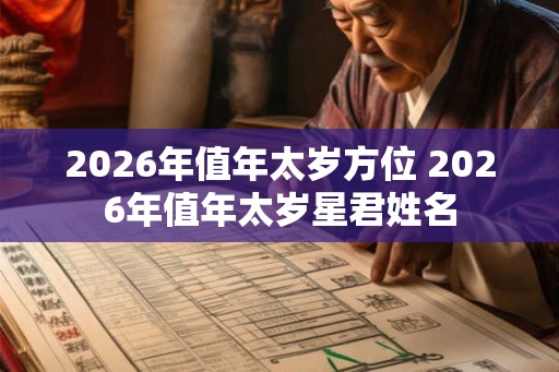 2026年值年太岁方位 2026年值年太岁星君姓名 2026年值年太岁方位 2026年值年太岁星君姓名