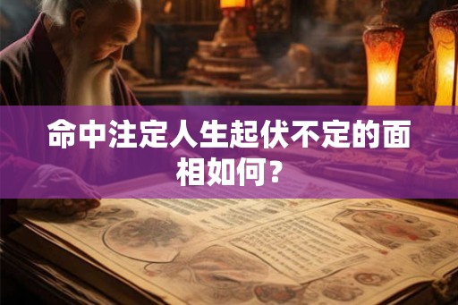 命中注定人生起伏不定的面相如何？