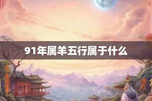 91年属羊五行属于什么