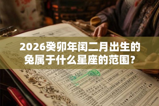 2026癸卯年闰二月出生的兔属于什么星座的范围？