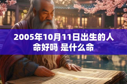 2005年10月11日出生的人命好吗 是什么命 2005年10月11日出生的人命好吗 是什么命