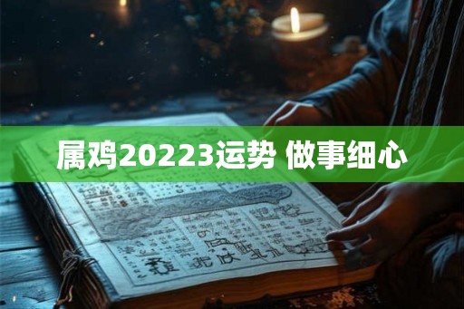 属鸡20223运势 做事细心