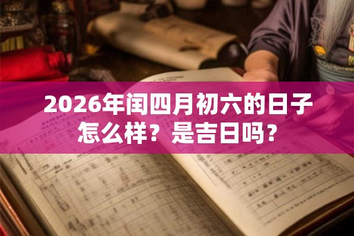 2026年闰四月初六的日子怎么样？是吉日吗？
