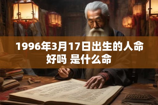 1996年3月17日出生的人命好吗 是什么命