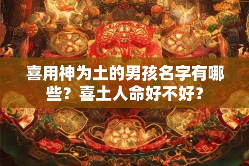 喜用神为土的男孩名字有哪些？喜土人命好不好？