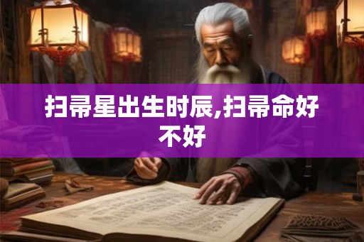 扫帚星出生时辰,扫帚命好不好