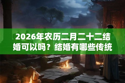 2026年农历二月二十二结婚可以吗？结婚有哪些传统的习俗？