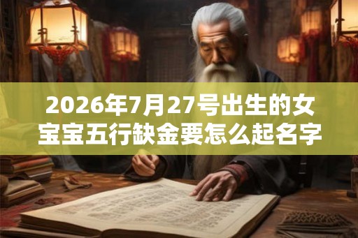 2026年7月27号出生的女宝宝五行缺金要怎么起名字