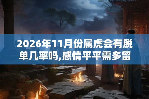 2026年11月份属虎会有脱单几率吗,感情平平需多留意