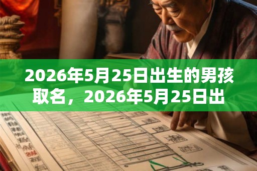 2026年5月25日出生的男孩取名,2026年5月25日出生好吗? 2026年5月25日出生的男孩取名,2026年5月25日出生好吗?