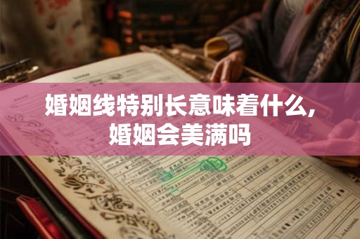婚姻线特别长意味着什么,婚姻会美满吗