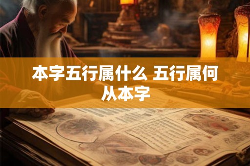 本字五行属什么 五行属何从本字