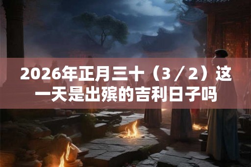 2026年正月三十（3／2）这一天是出殡的吉利日子吗