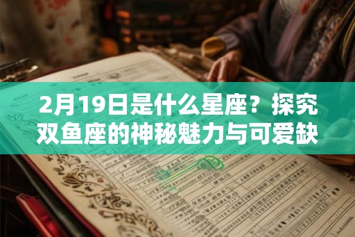 2月19日是什么星座？探究双鱼座的神秘魅力与可爱缺点