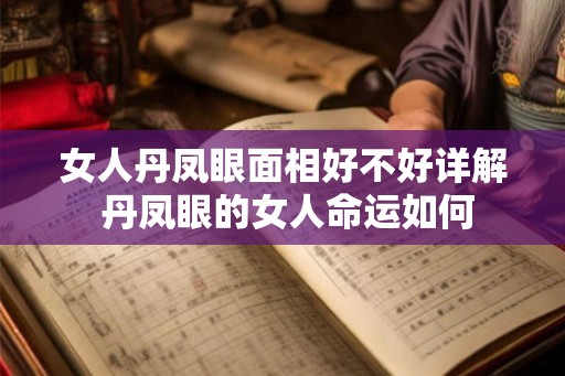 女人丹凤眼面相好不好详解 丹凤眼的女人命运如何