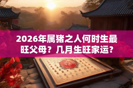 2026年属猪之人何时生最旺父母？几月生旺家运？