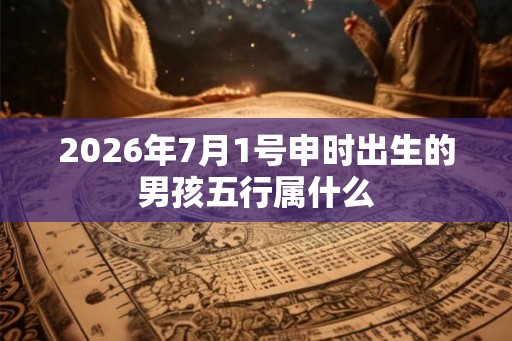 2026年7月1号申时出生的男孩五行属什么
