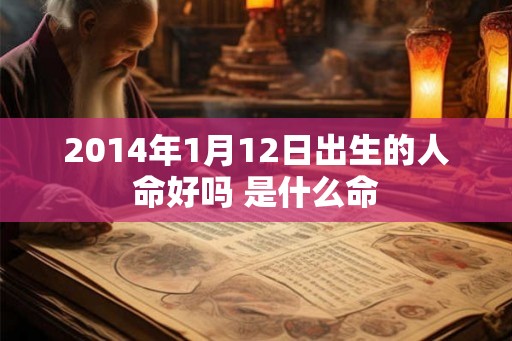 2014年1月12日出生的人命好吗 是什么命